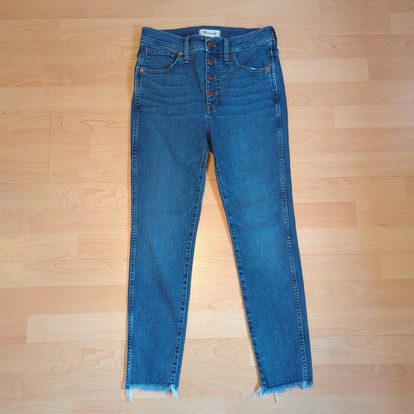 Madewell 10” High Rise Skinny Button Fly Jeans - Picture 3 of 13
